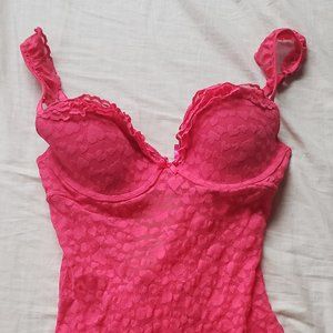 Victorias padded secret slip dress red / pink
